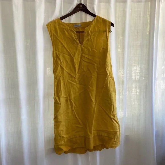 Gold Shift dress by GRAND (size: M) - Picture 1 of 3